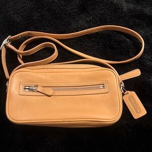 Coach leather luggage crossbody